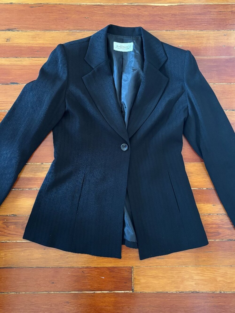 Japanese Vintage Minimalist Long Single Button Blazer Bellmea'd